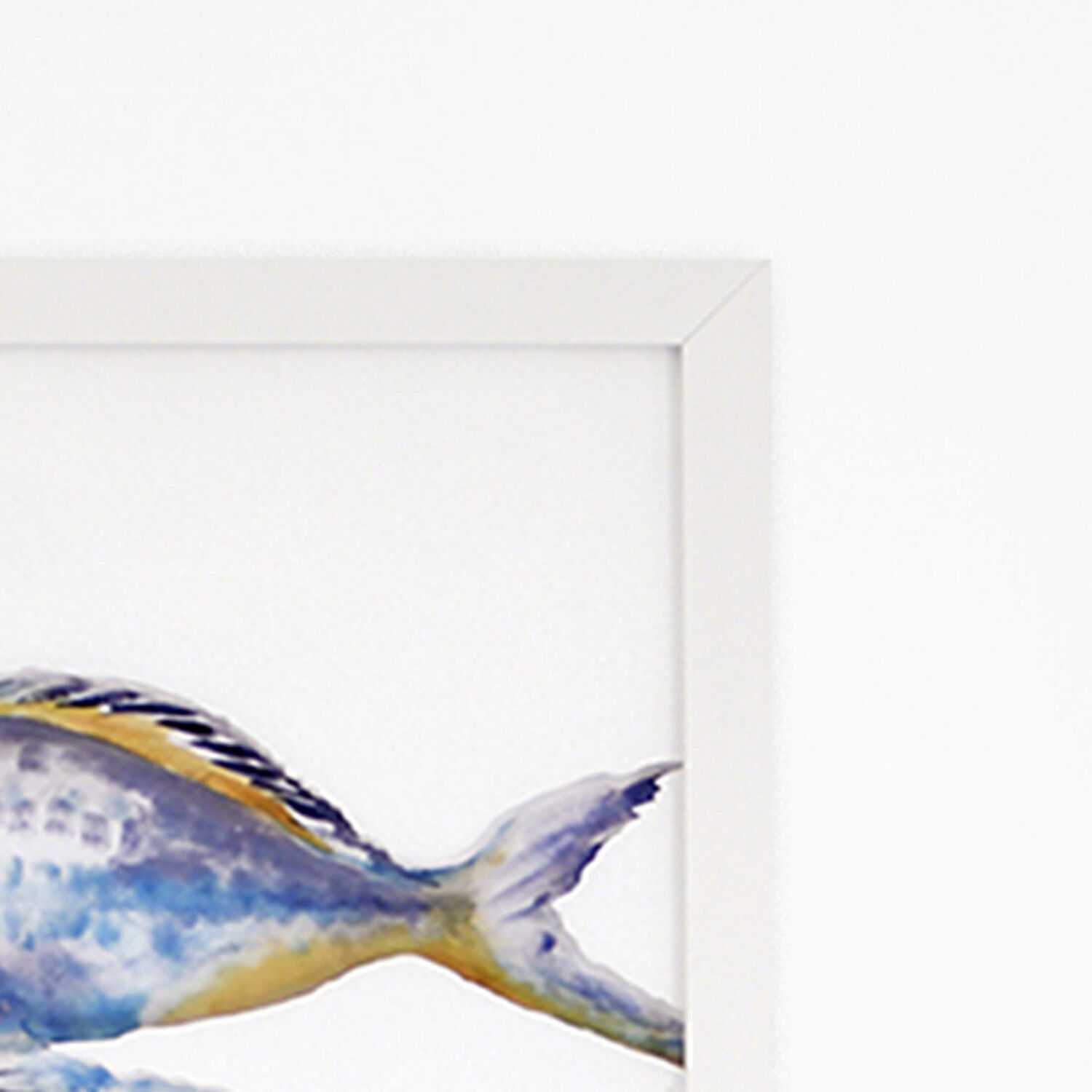 Tropical Paradise Multi and Blue and Orange and White Framed Art, The Studio