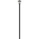 Talbot 1 Light 111 inch Black Outdoor Post Mounted Fixture