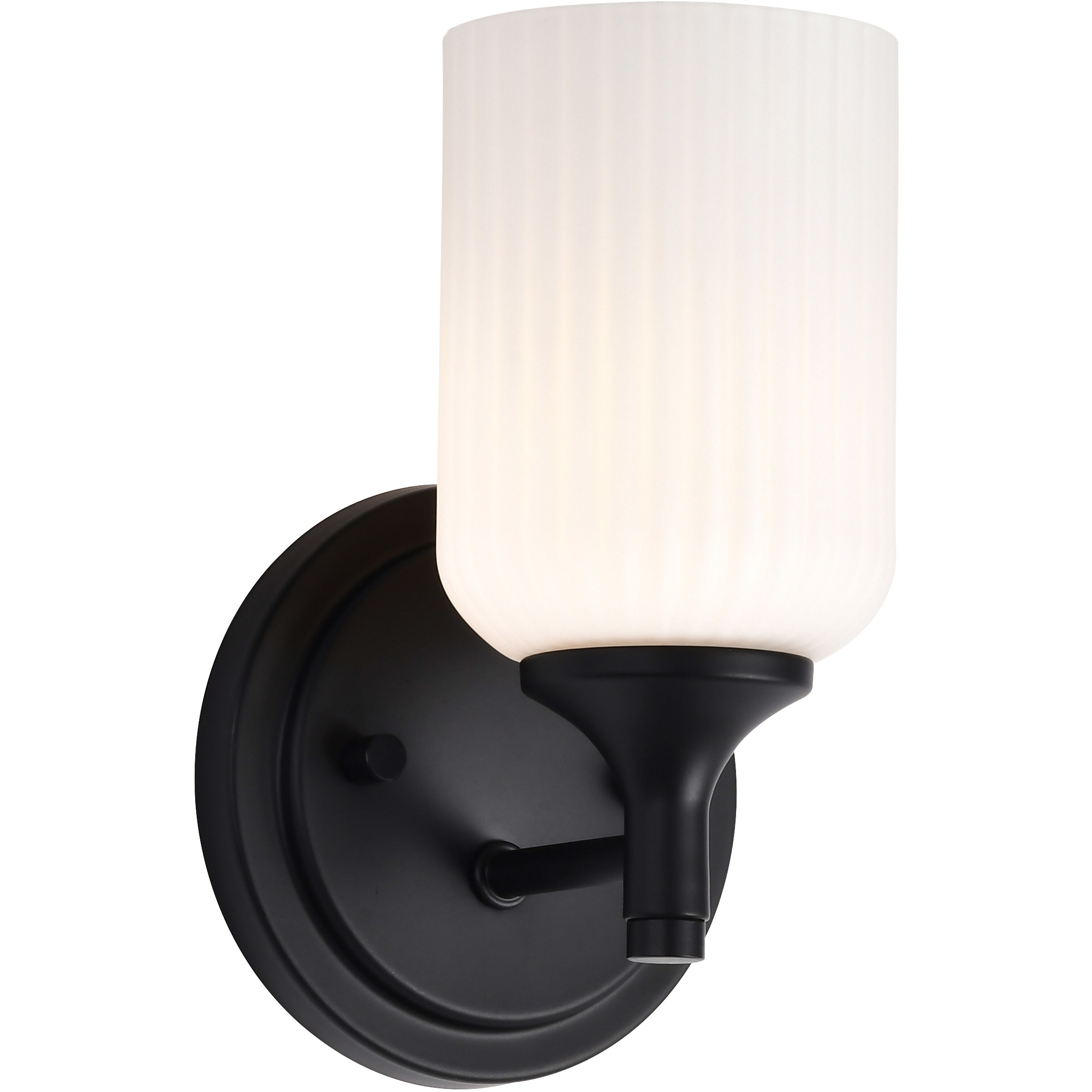 Solara 5 inch Matte Black Vanity Wall Light