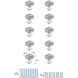 Irvin Brushed Nickel Hardware Cabinet Knob, Set of 10
