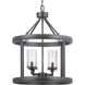 Tralee 4 Light 20 inch Graphite Foyer Pendant Ceiling Light, Design Series