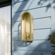 Marea 1 Light 17 inch Natural Brass Outdoor Wall Light
