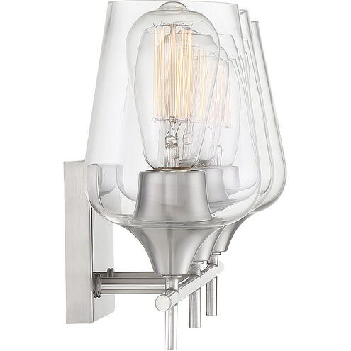 Octave 3 Light 21 inch Satin Nickel Bathroom Vanity Light Wall Light, Essentials