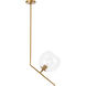 Ryland 1 Light 16 inch Brass Pendant Ceiling Light