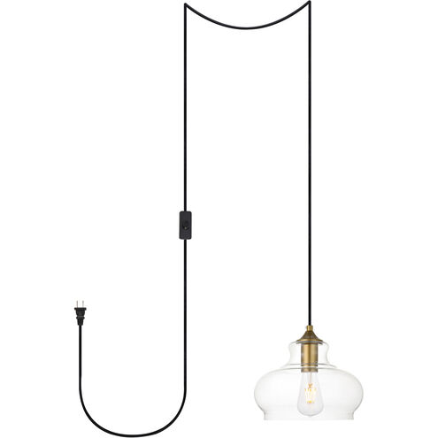 Destry 1 Light 9 inch Brass Pendant Ceiling Light