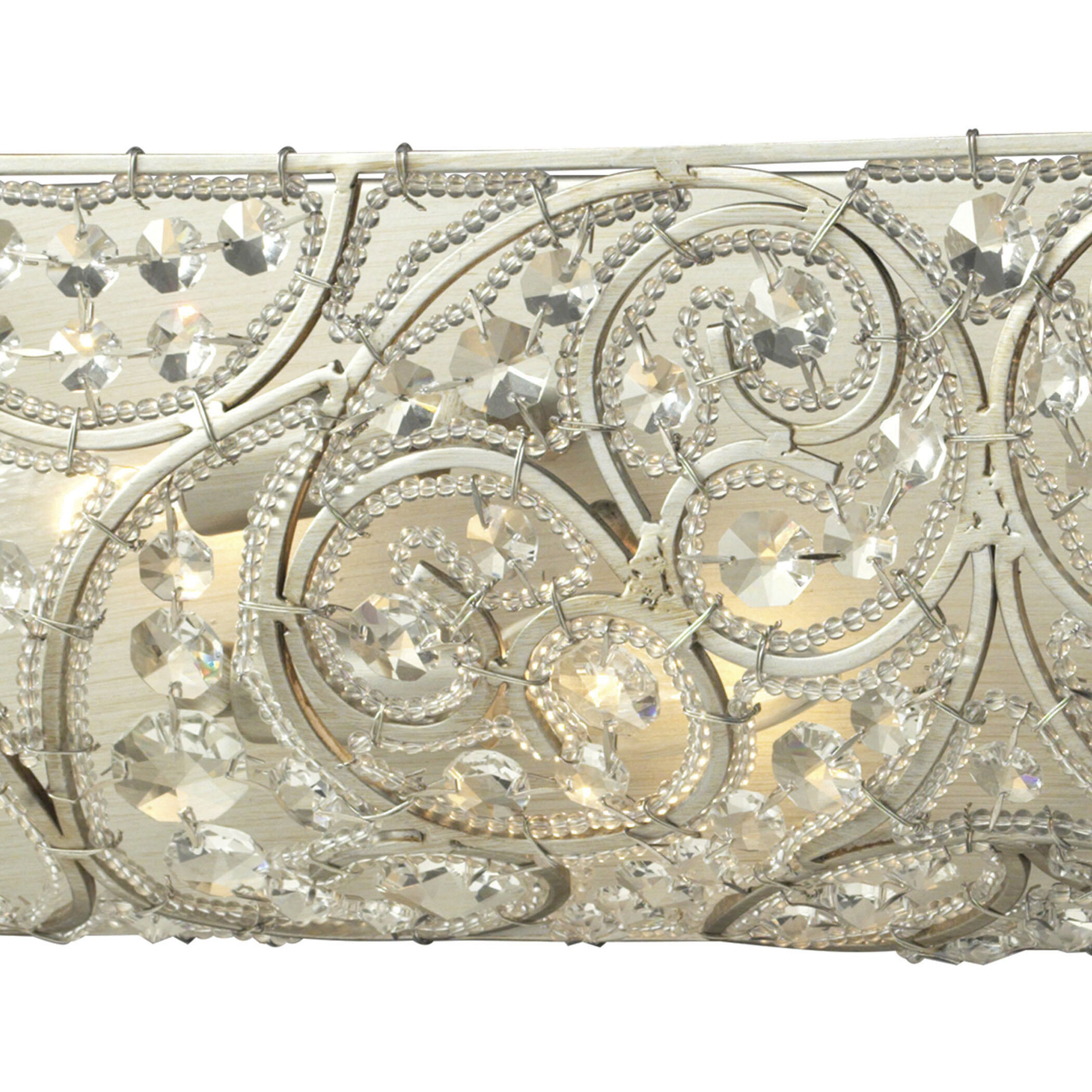 Andalusia 4 Light 24 inch Aged Silver Vanity Light Wall Light