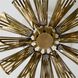 Francesca 12 Light 20 inch Vintage Brass Flush Mount Ceiling Light