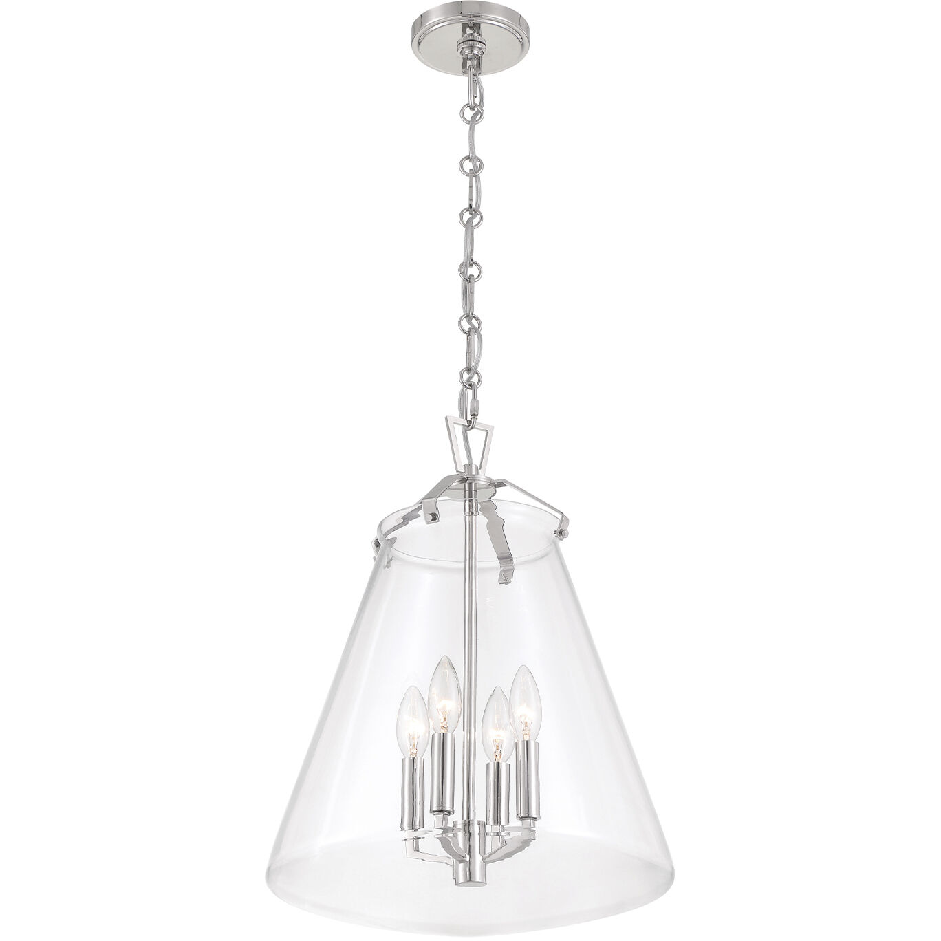 Voss Pendant Ceiling Light in Polished Nickel