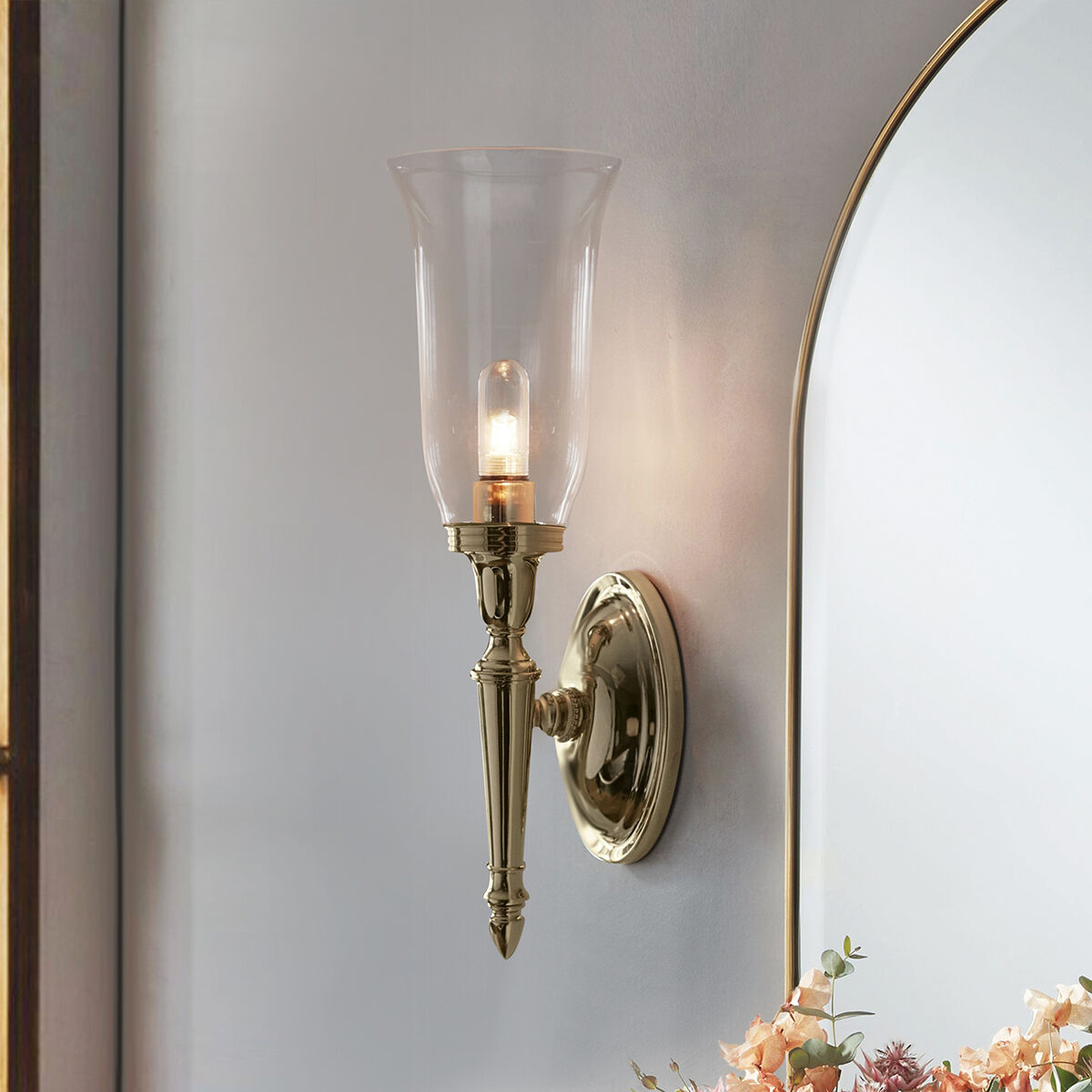 Dryden LED 4.75 inch Polished Brass Bath Light Wall Light