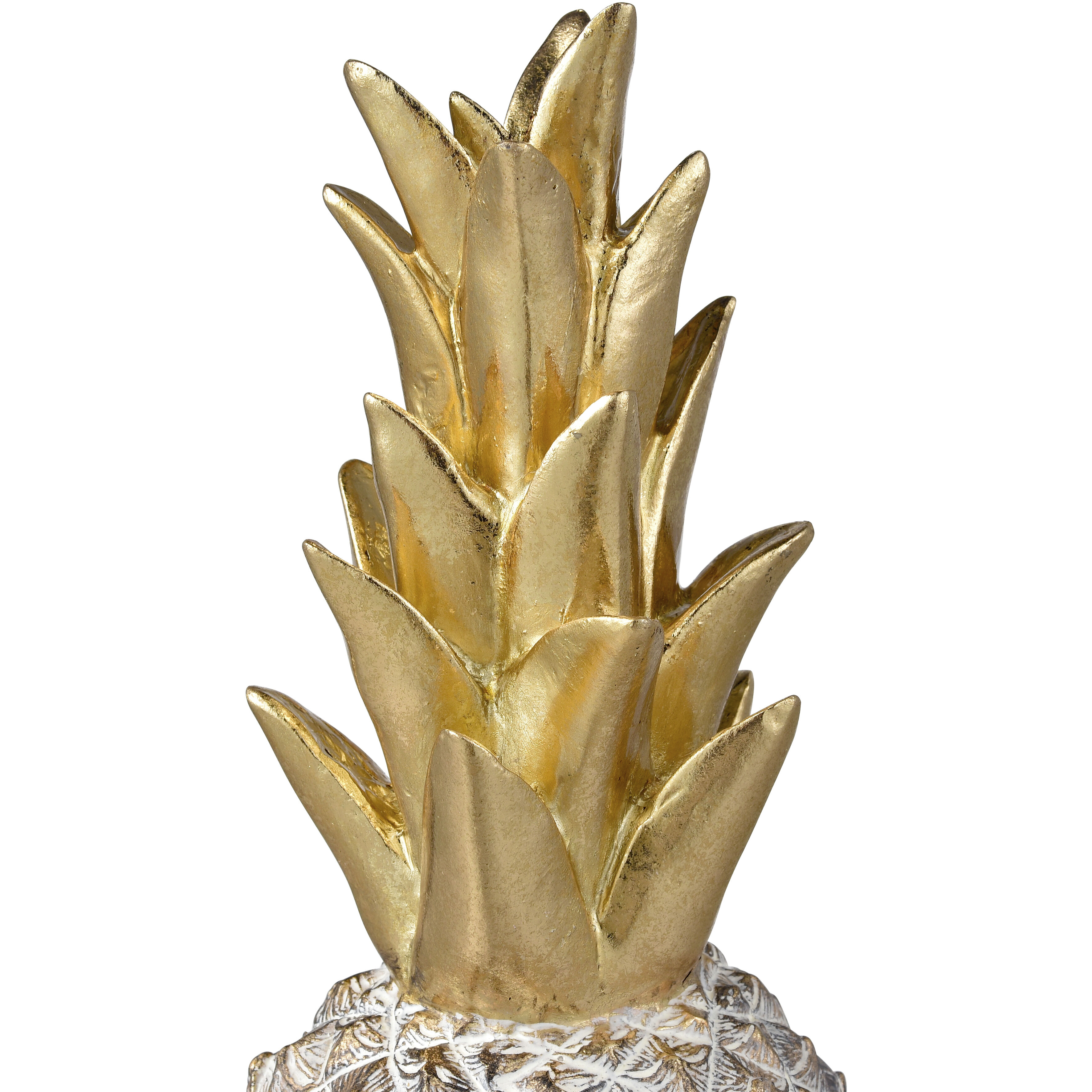 Big Island Gold with Whitewash Pineapple, Set of 2