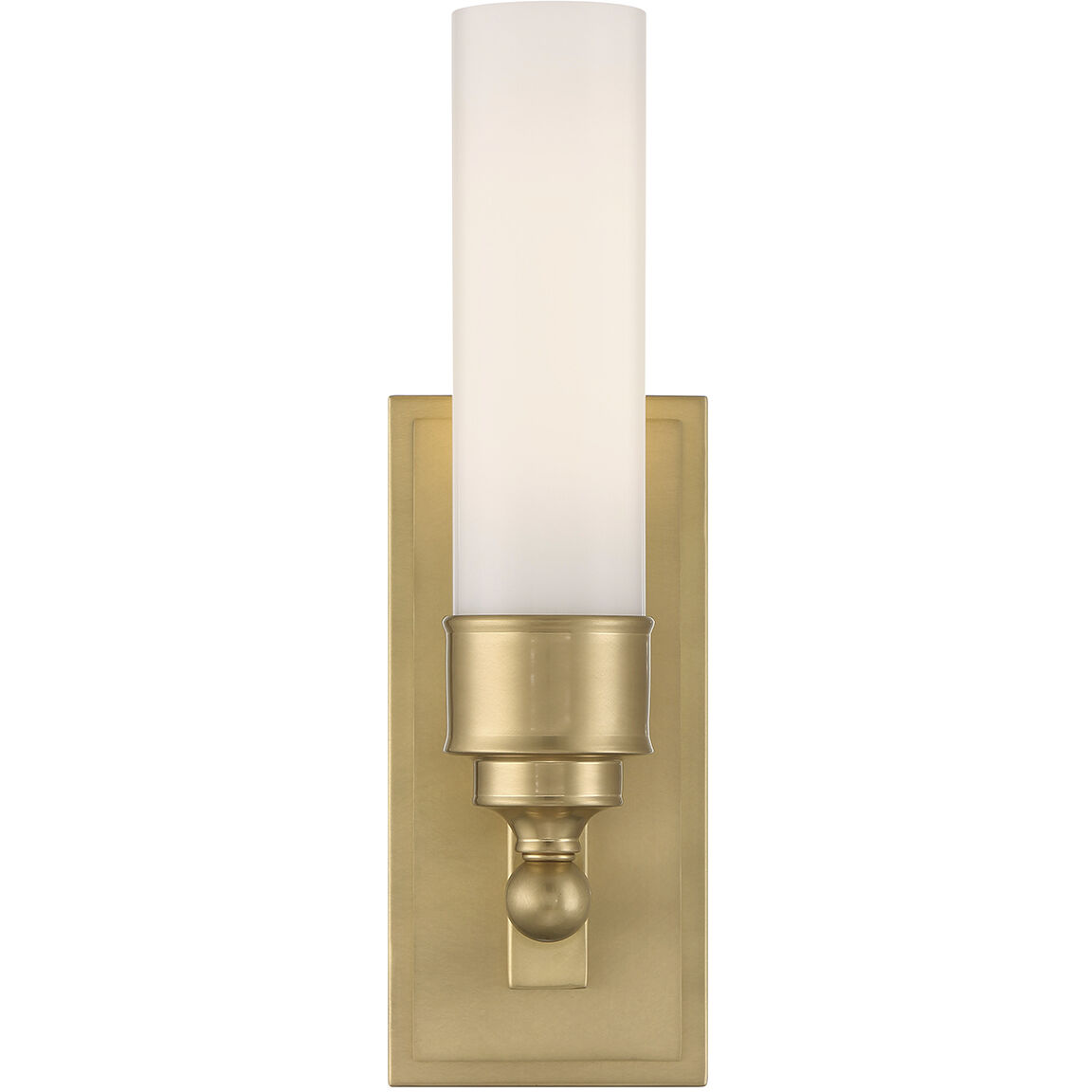 Wilcox Bath Sconce Wall Light in Aged Brass