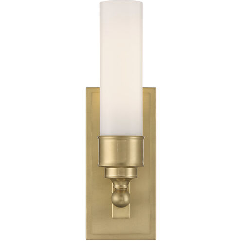 Wilcox 1 Light 5 inch Aged Brass Bath Wall Sconce Wall Light