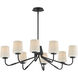 Durham 8 Light 34.25 inch Black Chandelier Ceiling Light