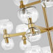 kate spade new york Londyn 24 Light 36.5 inch Burnished Brass with Clear Glass Chandelier Ceiling Light