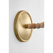 C&M by Chapman & Myers Fiona 1 Light 6.29 inch Gild Wall Sconce Wall Light in LED