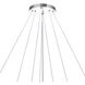 Madeline LED 32 inch Chrome Down Chandelier Ceiling Light
