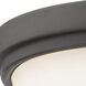Bordeaux 2 Light 13 inch Bronze Flush Mount Ceiling Light
