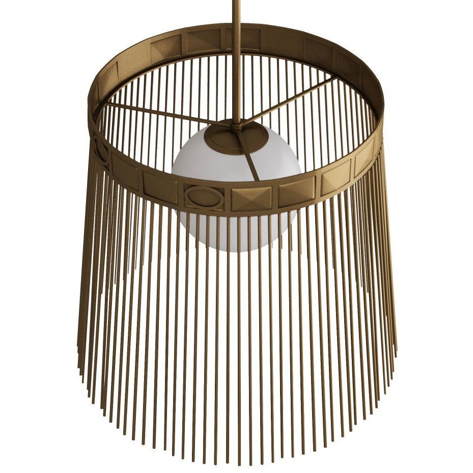 Empire Antique Brass Pendant Ceiling Light