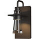 Erlenmeyer 1 Light 9.5 inch Coastal Oil Rubbed Bronze Outdoor Sconce, Small