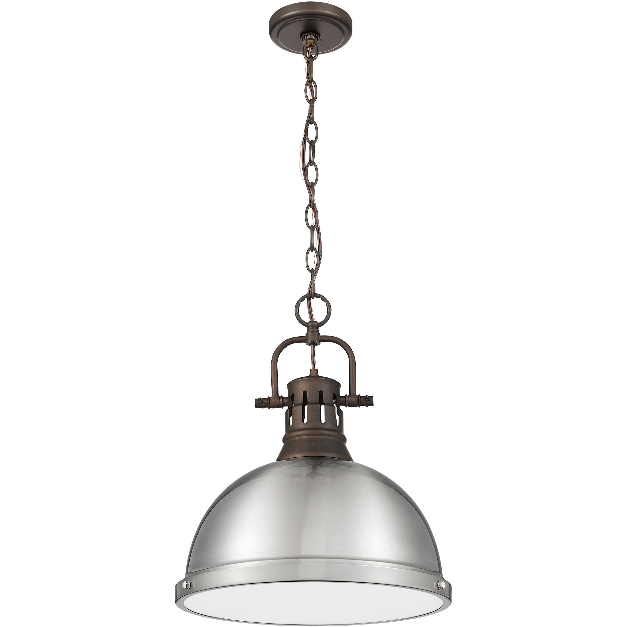 Yep Duncan 1 Light 14 inch Rubbed Bronze Pendant Ceiling Light in Pewter