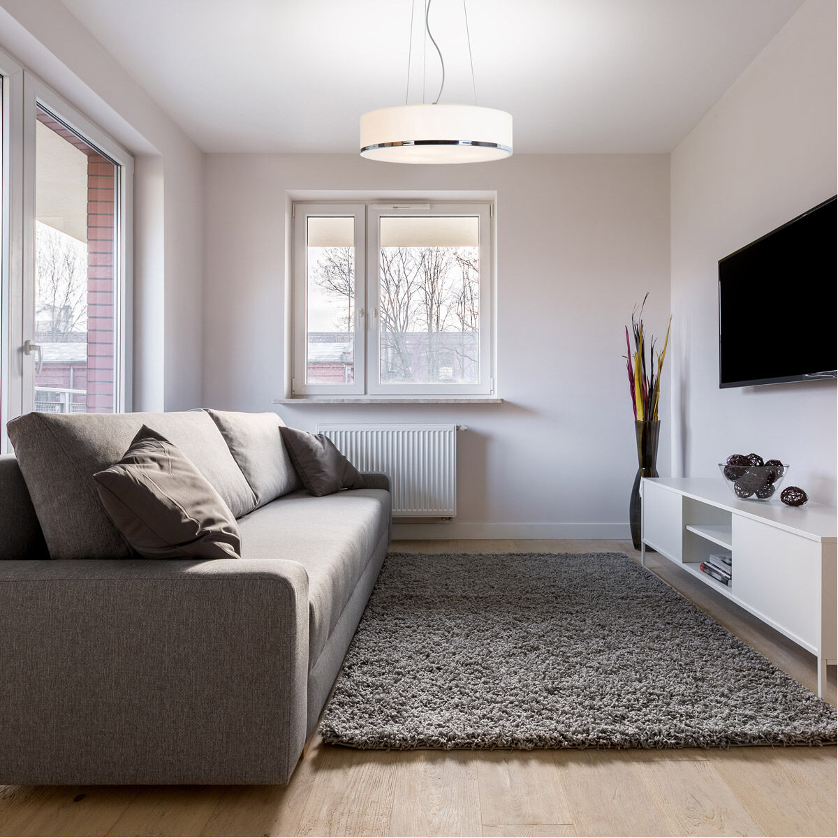 Aero LED 16 inch Chrome Pendant Ceiling Light