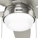 Lilliana 52 inch Brushed Nickel with Matte Nickel Blades Ceiling Fan