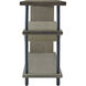 Riverview 54 X 16 inch Polished Slate with Natural and Black Console Table