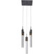 Canada 5 Light 13.78 inch Matte Black Chandelier Ceiling Light