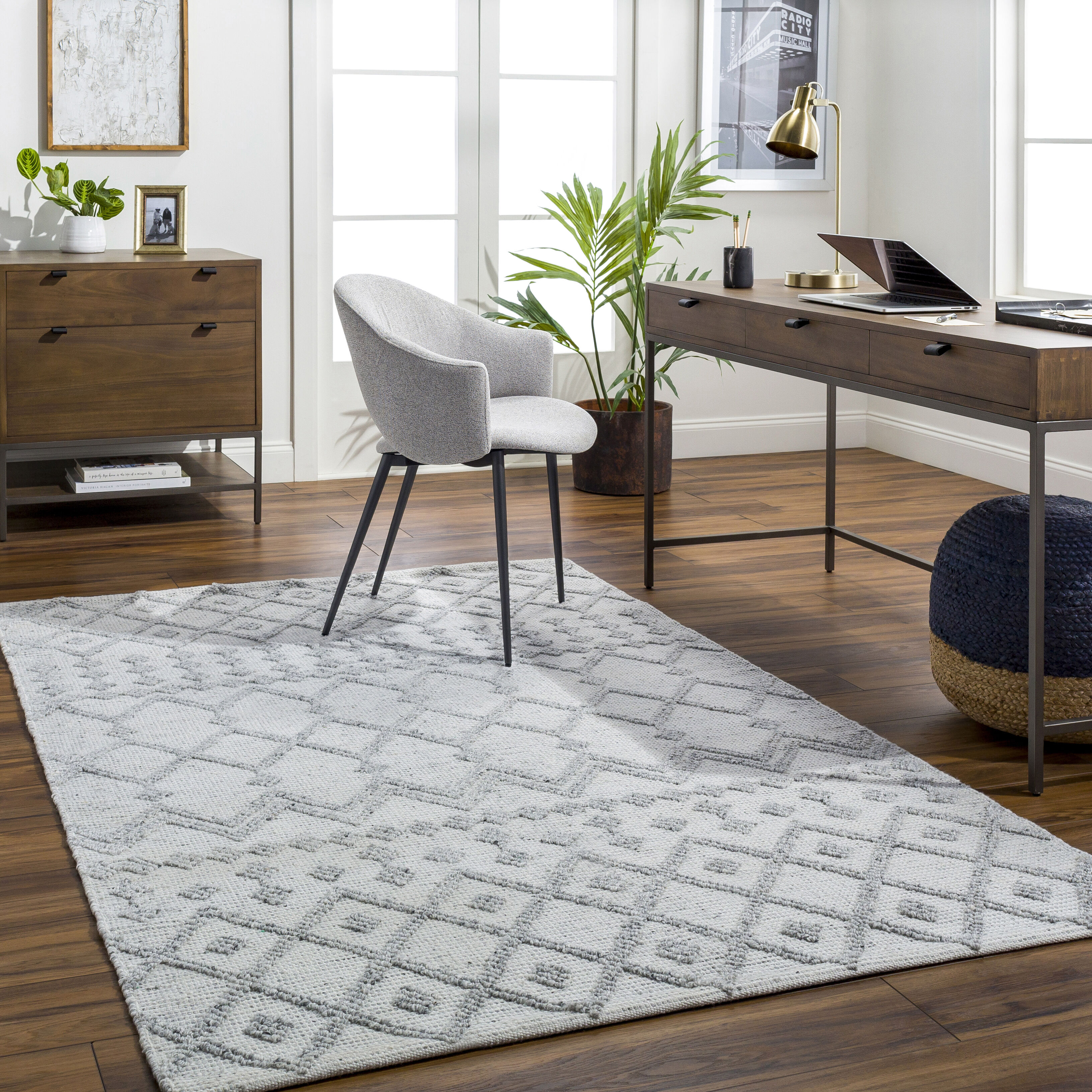 Napoli 144 X 108 inch Light Gray Rug, Rectangle