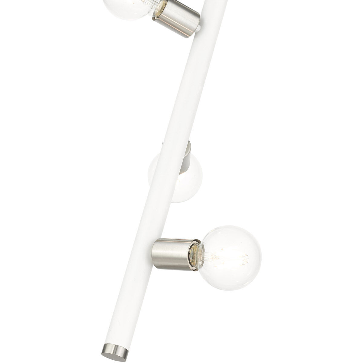 Bannister 3 Light 6 inch White Pendant Ceiling Light