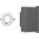 Jasper LED 8 inch Graphite Exterior Wall Sconce