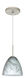Vila 1 Light Satin Nickel Pendant Ceiling Light in Marble Grigio Glass, Incandescent