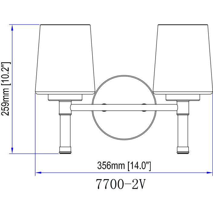 Henri Vanity Wall Light in Chrome