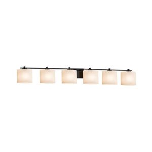 Fusion 56.5 inch Matte Black Bath Bar Wall Light