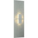 Aperture 1 Light 6.5 inch Vintage Platinum ADA Vertical Sconce Wall Light in White Art