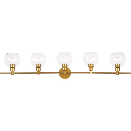 Syracuse 5 Light 47 inch Brass Wall sconce Wall Light