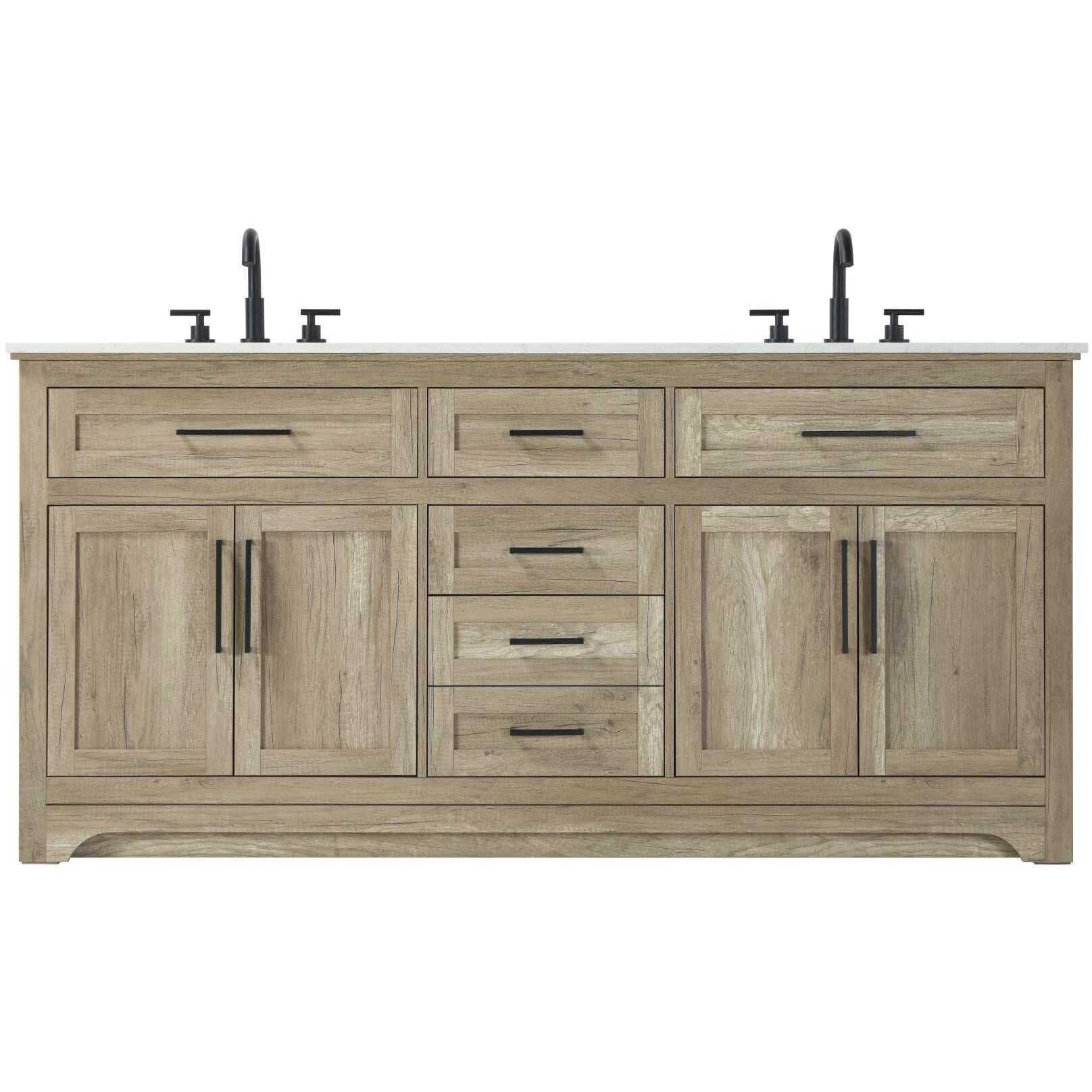 Remington 72 X 35 inch Natural Oak Bathroom Vanity Cabinet