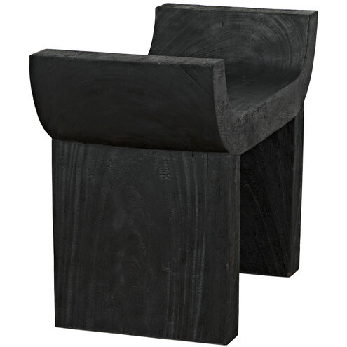 Kazuo 19.5 inch Burnt Black Stool