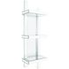 Trellis 12 inch Clear Mirrored Wall Shelf