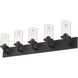 Savannah 5 Light 38.75 inch Bronze Vanity Wall Light