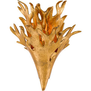 Formby 1 Light 14 inch Gold Leaf Wall Sconce Wall Light, Marjorie Skouras Collection