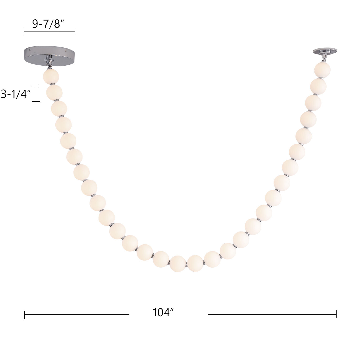 Akoya Pendant Ceiling Light in Universal - 0-10V Remote Transformer