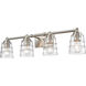 Pulsate Vanity Light Wall Light in Satin Nickel
