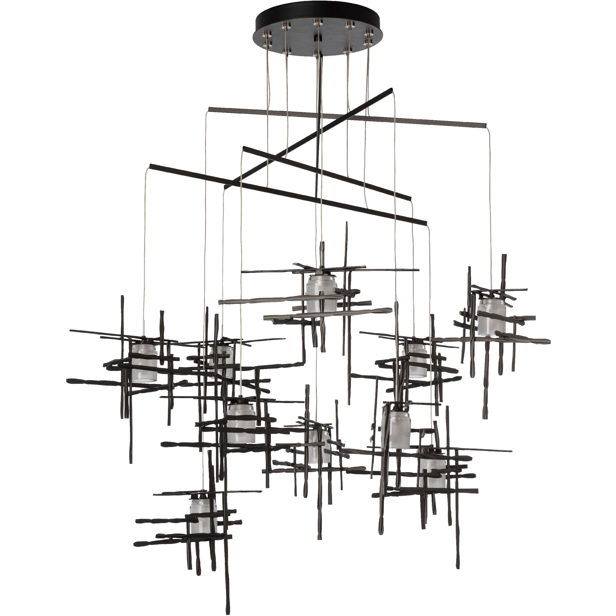 Tura 10 Light 48.9 inch Oil Rubbed Bronze Mobile Pendant Ceiling Light