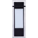 Heights 1 Light 15 inch Stainless Steel/Midnight Outdoor Wall Mount