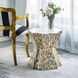Tapered Accent 18 inch Yellow / Blue Stool