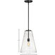 Vance 1 Light 13 inch Satin Black Indoor Pendant Ceiling Light