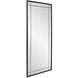 Chiverny 70 X 30 inch Matte Black French Panel Mirror