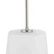 Clarion 1 Light 10.5 inch Polished Nickel Pendant Ceiling Light