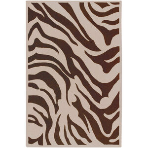 Goa 96 X 60 inch Brown and Neutral Area Rug, Wool
